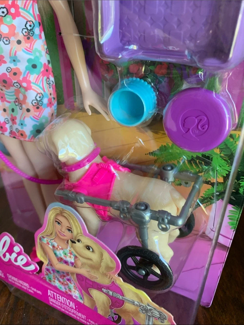 Barbie 2Dogs Dog w Disability Service Helper Rescue Love Pets NIB NRFB